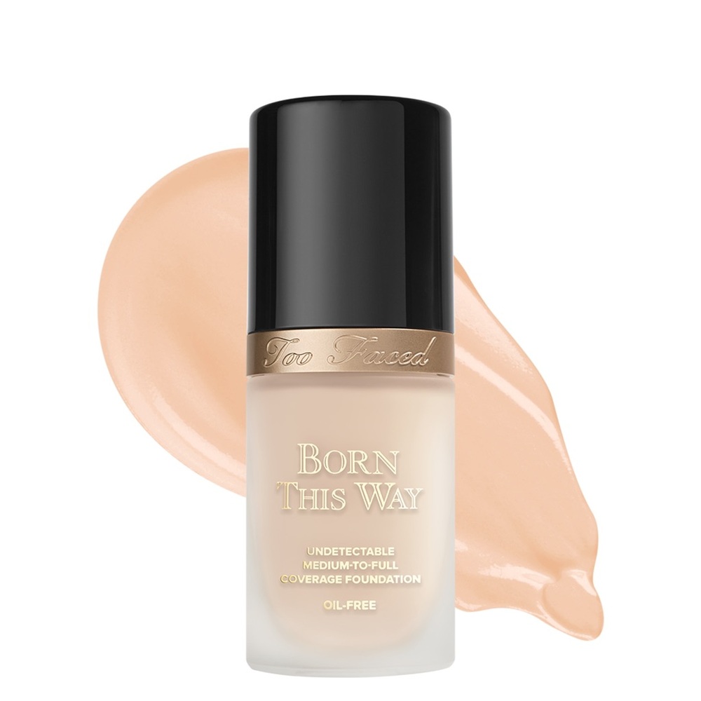 NWOB Too Faced Born This Way Natural Finish Longwear Foundation in Snow 1.0oz